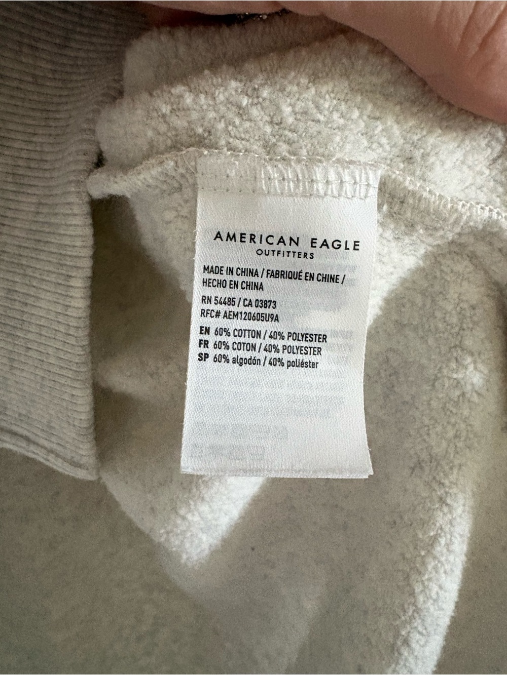 American Eagle Outfitters Heather Oatmeal Mock Neck Sweater - Picture 5 of 5